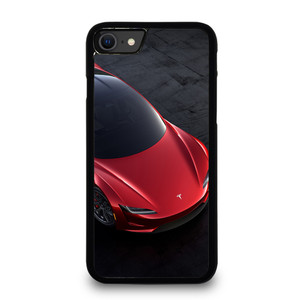 TESLA RED ELECTRIC CAR iPhone SE 2020 Case