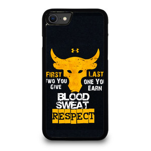 UNDER ARMOUR PROJECT ROCK BLOOD SWEAT iPhone SE 2020 Case