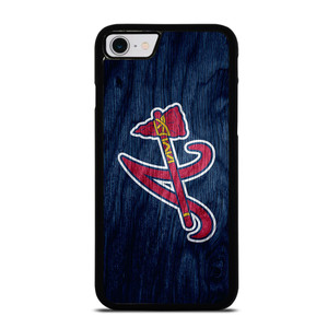 ATLANTA BRAVES MLB WOODEN LOGO iPhone SE 2022 Case