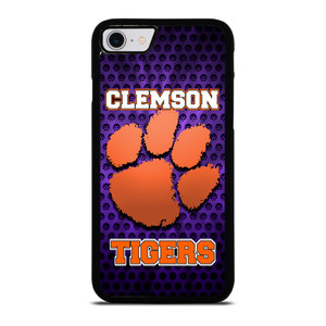 CLEAMSON TIGERS FOOTBALL LOGO PURPLE iPhone SE 2022 Case