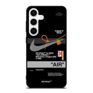 AIR JORDAN NIKE OFF WHITE BLACK Samsung Galaxy S24 Case
