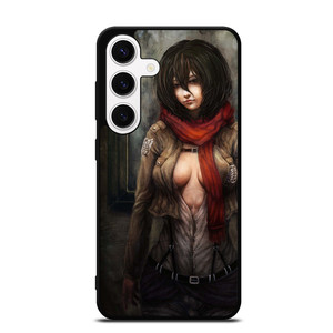 ATTACK ON TITAN MIKASA ACKERMAN DARK Samsung Galaxy S24 Case ATTACK ON TITAN MIKASA ACKERMAN DARK Samsung Galaxy S24 Case