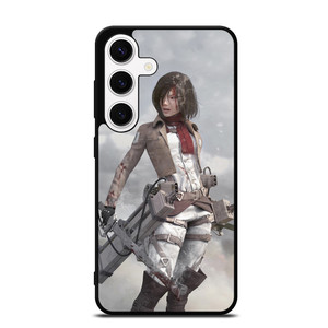 ATTACK ON TITAN MIKASA ACKERMAN SNOW Samsung Galaxy S24 Case ATTACK ON TITAN MIKASA ACKERMAN SNOW Samsung Galaxy S24 Case