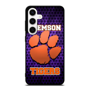 CLEAMSON TIGERS FOOTBALL LOGO PURPLE Samsung Galaxy S24 Case CLEAMSON TIGERS FOOTBALL LOGO PURPLE Samsung Galaxy S24 Case