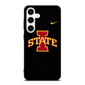 IOWA STATE FOOTBALL BLACK WALLPAPER Samsung Galaxy S24 Case