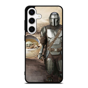 MANDALORIAN AND BABY YODA STAR WARS Samsung Galaxy S24 Case MANDALORIAN AND BABY YODA STAR WARS Samsung Galaxy S24 Case