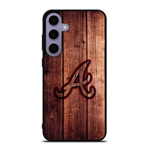 ATLANTA BRAVES LOGO WOOD INITIAL Samsung Galaxy S24 Plus Case ATLANTA BRAVES LOGO WOOD INITIAL Samsung Galaxy S24 Plus Case