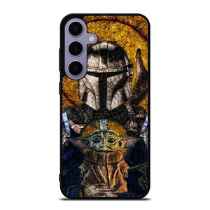 MANDALORIAN AND BABY YODA STAR WARS ART Samsung Galaxy S24 Plus Case MANDALORIAN AND BABY YODA STAR WARS ART Samsung Galaxy S24 Plus Case