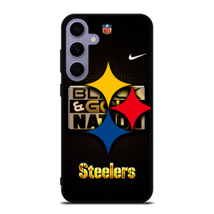 PITTSBURGH STEELERS BLACK AND GO NATION Samsung Galaxy S24 Plus Case