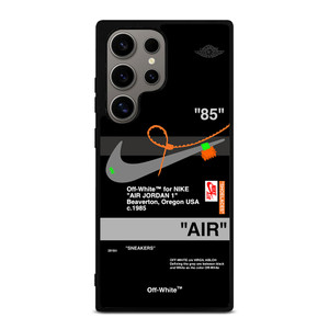AIR JORDAN NIKE OFF WHITE BLACK Samsung Galaxy S24 Ultra Case