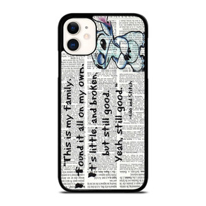 LILO AND STITCH QUOTES Disney iPhone 11 Case LILO AND STITCH QUOTES Disney iPhone 11 Case