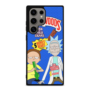BACKWOODS RICK AND MORTY BLUE Samsung Galaxy S24 Ultra Case