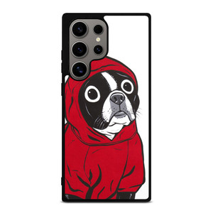 BOSTON TERRIER IN A RED HOODIE Samsung Galaxy S24 Ultra Case BOSTON TERRIER IN A RED HOODIE Samsung Galaxy S24 Ultra Case