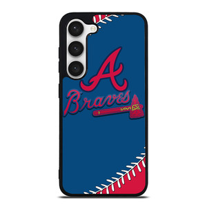 ATLANTA BRAVES ICON BALL BASEBALL Samsung Galaxy S23 Case