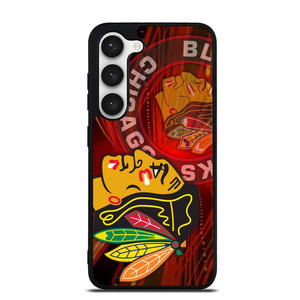 CHICAGO BLACK HAWKS HEAD ICON Samsung Galaxy S23 Case CHICAGO BLACK HAWKS HEAD ICON Samsung Galaxy S23 Case