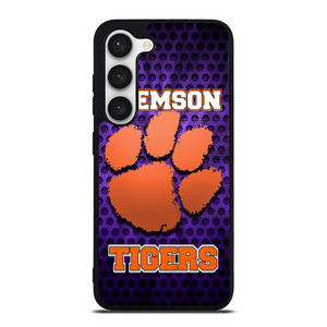 CLEAMSON TIGERS FOOTBALL LOGO PURPLE Samsung Galaxy S23 Case