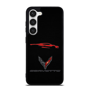 CORVETTE STINGRAY C8 CAR LOGO Samsung Galaxy S23 Case CORVETTE STINGRAY C8 CAR LOGO Samsung Galaxy S23 Case