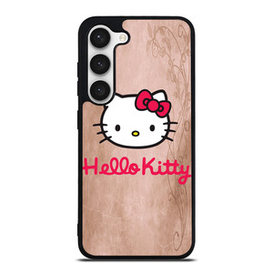 HELLO KITTY FACE WOOD Samsung Galaxy S23 Case