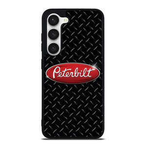 PETERBILT TRUCK PLATE BLACK Samsung Galaxy S23 Case PETERBILT TRUCK PLATE BLACK Samsung Galaxy S23 Case