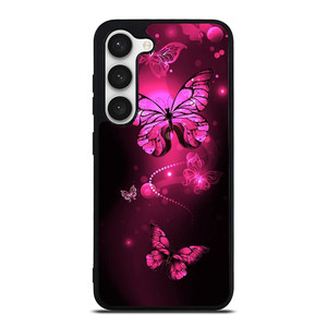 PURPLE BITTERFLY PINK Samsung Galaxy S23 Case