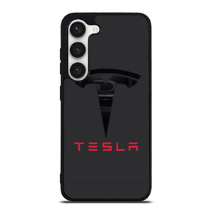 TESLA MOTORS BLACK ICON Samsung Galaxy S23 Case