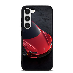 TESLA RED ELECTRIC CAR Samsung Galaxy S23 Case TESLA RED ELECTRIC CAR Samsung Galaxy S23 Case