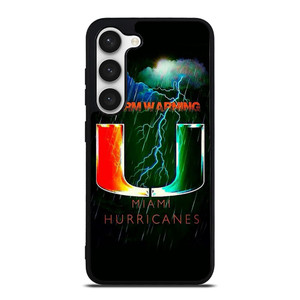 UM MIAMI HURRICANES NFL THUNDER Samsung Galaxy S23 Case UM MIAMI HURRICANES NFL THUNDER Samsung Galaxy S23 Case