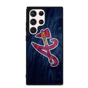 ATLANTA BRAVES MLB WOODEN LOGO Samsung Galaxy S23 Ultra Case