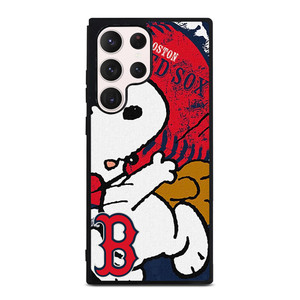 BOSTON RED SOX BASEBALL SNOOPY Samsung Galaxy S23 Ultra Case