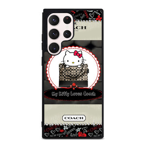 COACH NEW YORK HELLO KITTY BLACK Samsung Galaxy S23 Ultra Case