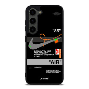 AIR JORDAN NIKE OFF WHITE BLACK Samsung Galaxy S23 Plus Case