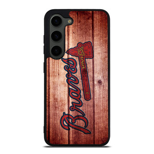 ATLANTA BRAVES BASEBALL WOOD Samsung Galaxy S23 Plus Case