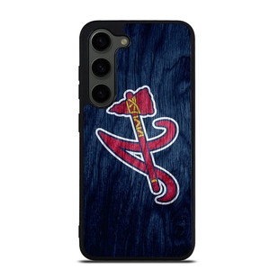 ATLANTA BRAVES MLB WOODEN LOGO Samsung Galaxy S23 Plus Case