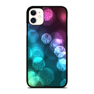 MUSHROOM NEON MARIO BROSS iPhone 11 Case MUSHROOM NEON MARIO BROSS iPhone 11 Case