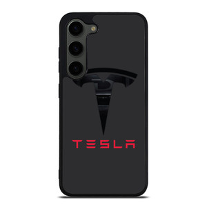 TESLA MOTORS BLACK ICON Samsung Galaxy S23 Plus Case