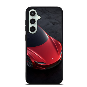 TESLA RED ELECTRIC CAR Samsung Galaxy S23 FE Case