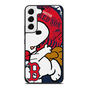 BOSTON RED SOX BASEBALL SNOOPY Samsung Galaxy S22 Case
