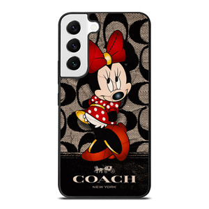 COACH NEW YORK BLACK MINNIE MOUSE Samsung Galaxy S22 Case COACH NEW YORK BLACK MINNIE MOUSE Samsung Galaxy S22 Case