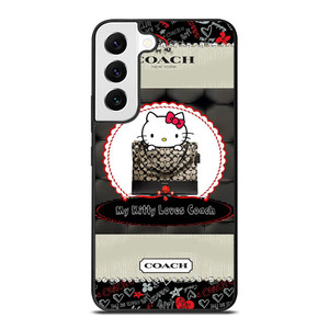 COACH NEW YORK HELLO KITTY BLACK Samsung Galaxy S22 Case COACH NEW YORK HELLO KITTY BLACK Samsung Galaxy S22 Case