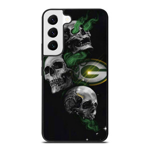 GREEN BAY PACKERS SKULLS AREA Samsung Galaxy S22 Case GREEN BAY PACKERS SKULLS AREA Samsung Galaxy S22 Case