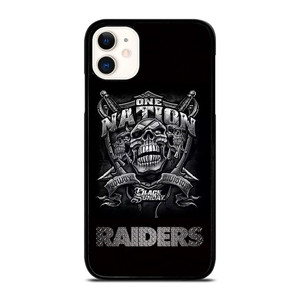 OAKLAND RAIDERS BLACK ONE NATION iPhone 11 Case OAKLAND RAIDERS BLACK ONE NATION iPhone 11 Case