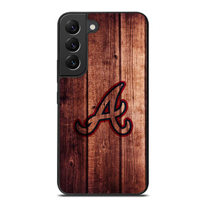 ATLANTA BRAVES LOGO WOOD INITIAL Samsung Galaxy S22 Plus Case ATLANTA BRAVES LOGO WOOD INITIAL Samsung Galaxy S22 Plus Case