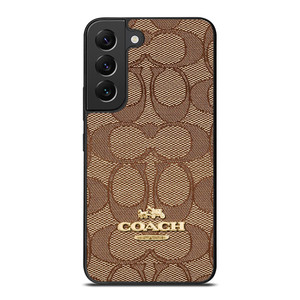 COACH NEW YORK PATTERN BROWN Samsung Galaxy S22 Plus Case
