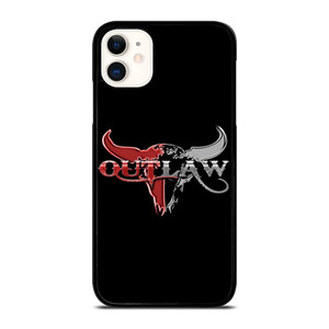 OUTLAW LOGO RED SILVER METAL iPhone 11 Case