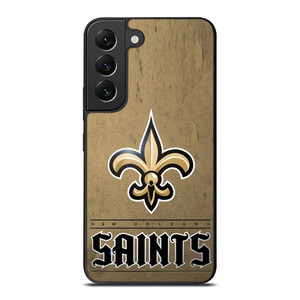 NEW ORLEANS SAINTS LOGO AND BACKGROUND Samsung Galaxy S22 Plus Case