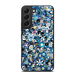 TAKASHI MURAKAMI FLOWERS BLUE Samsung Galaxy S22 Plus Case