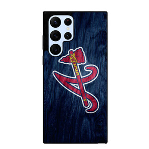 ATLANTA BRAVES MLB WOODEN LOGO Samsung Galaxy S22 Ultra Case Samsung