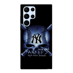 NEW YORK YANKEES BASEBALL SKULL Samsung Galaxy S22 Ultra Case Samsung