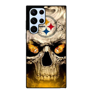 PITTSBURGH STEELERS FOOTBALL SKULL Samsung Galaxy S22 Ultra Case Samsung