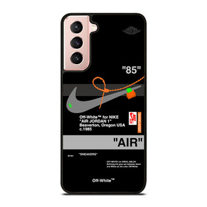 AIR JORDAN NIKE OFF WHITE BLACK Samsung Galaxy S21 Case AIR JORDAN NIKE OFF WHITE BLACK Samsung Galaxy S21 Case